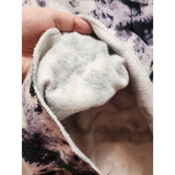 SOCIALITE WOMENS XL BLACK WHITE SWEATSHIRT CROPPED TIE DYE ARTSY WATERCOLOR HIP - Picture 5 of 13